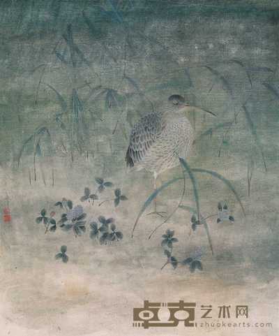 江宏伟  湖畔闲情 镜心 64×53cm